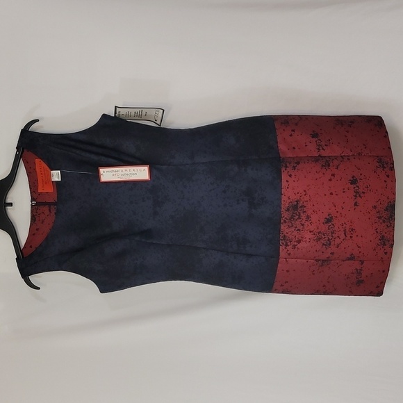 𝅺B. Michael America Jacquard Sheath Cocktail or Holiday Dress - Picture 4 of 14